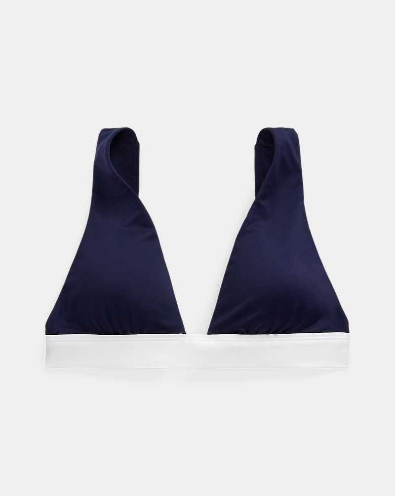 Arriba De Bikini Ralph Lauren Two-Tone Mujer Azul Marino Oscuro | TKSRYMA-21 - vista 2