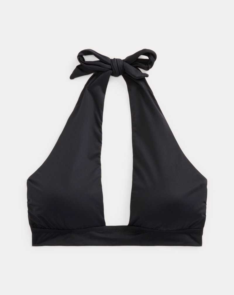 Arriba De Bikini Ralph Lauren Wrap Triangle Halter Mujer Negros | ZEKBRNC-56 - vista 2