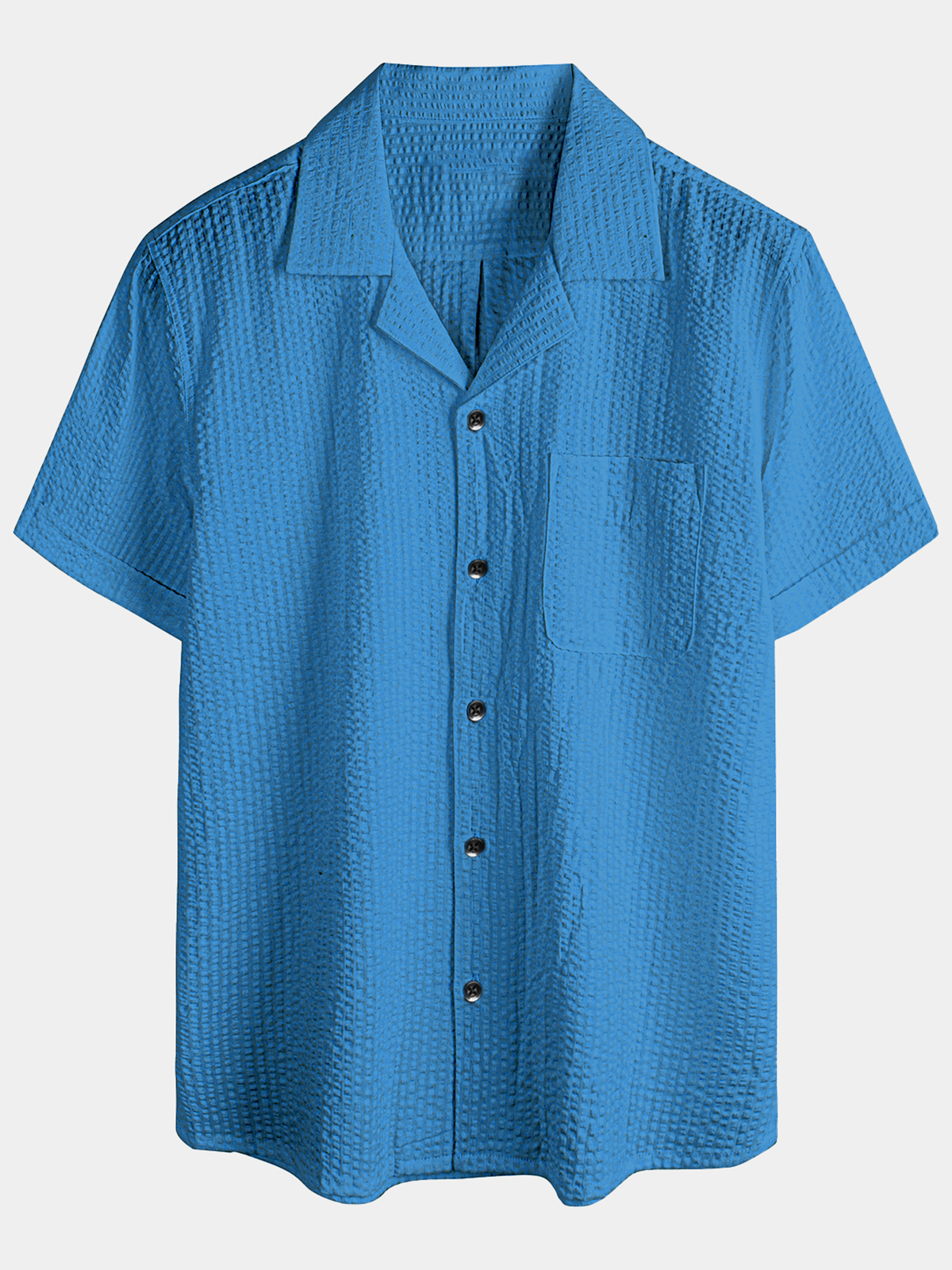 Camisa Summer casual Button Up 100% de algodón de manga corta Beach Hawaiian para hombre