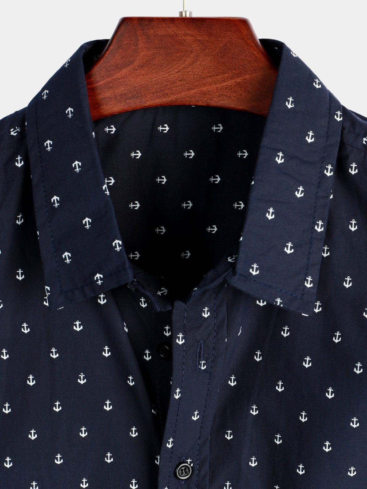 Camisa casual de manga corta estampado para hombre