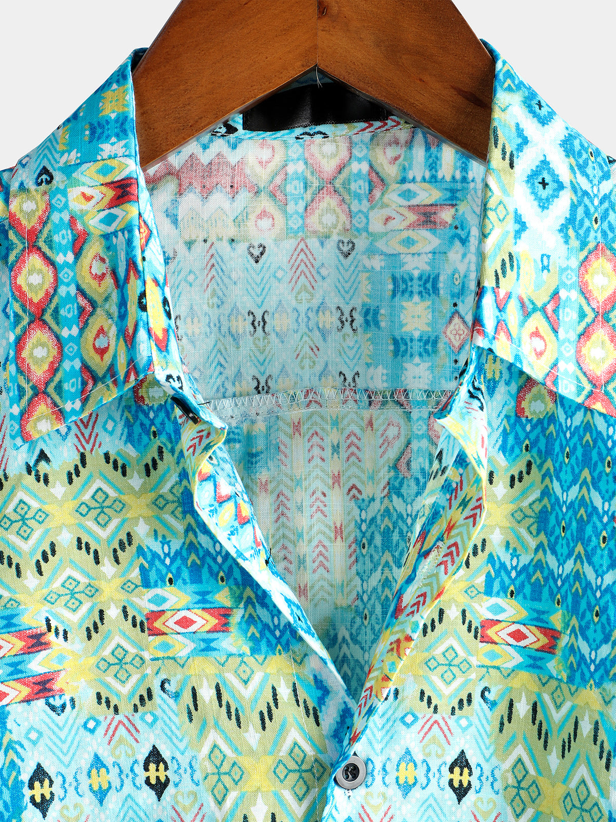 Camisa Boho de manga corta Hawaiian para hombre