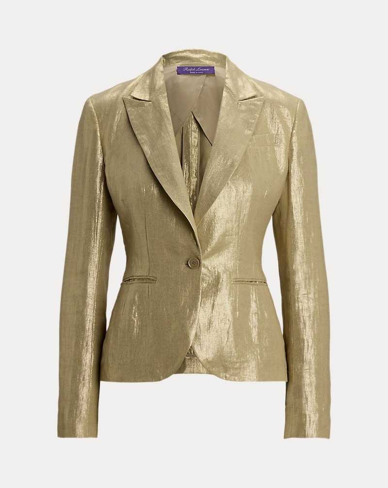 Blazers Ralph Lauren Aaiden Foiled Linen Mujer | PNVKZQO-95 - vista 2