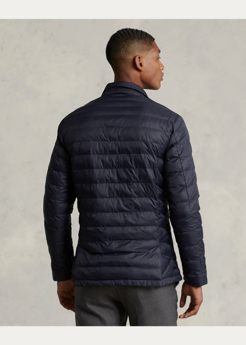 Blazers Agua-Repellent Acolchado Jackets Hombre Azul Marino | TIBF61325 - vista 3