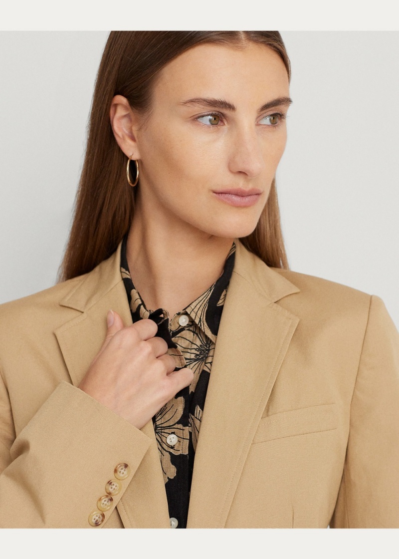 Blazers Algodon Twill Mujer Marrom | HVAM51049 - vista 2