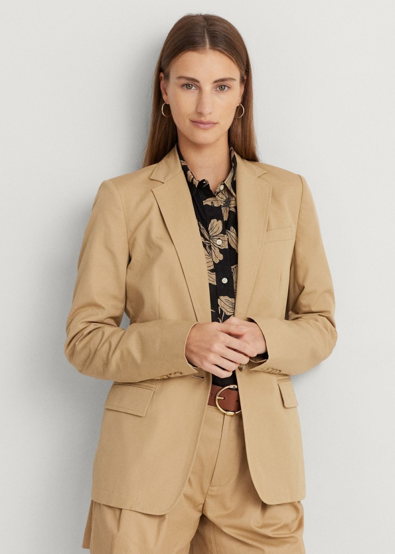 Blazers Algodon Twill Mujer Marrom | HVAM51049 - vista 1