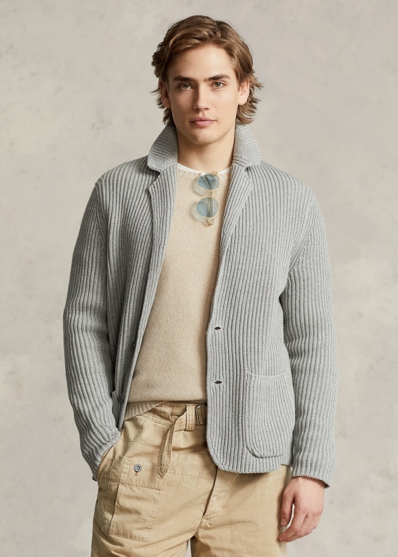 Blazers Algodon-Cashmere Hombre Grises | ECWQ20634 - vista 1