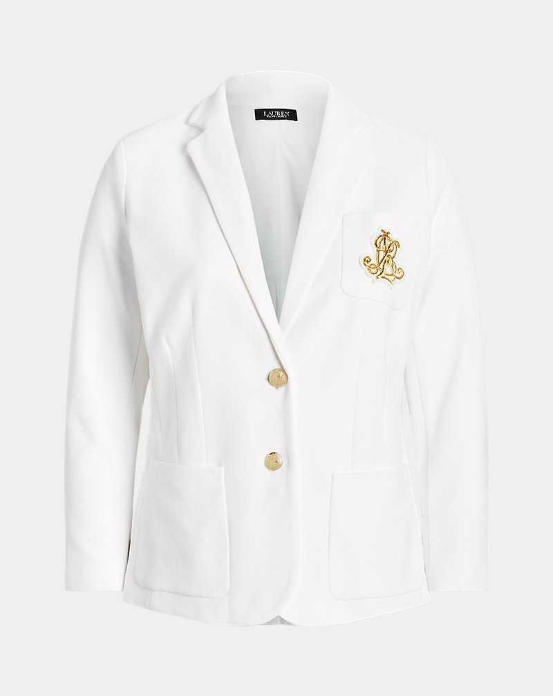 Blazers Ralph Lauren Bullion Jacquard Mujer Blancos | GDQPIJR-48 - vista 2
