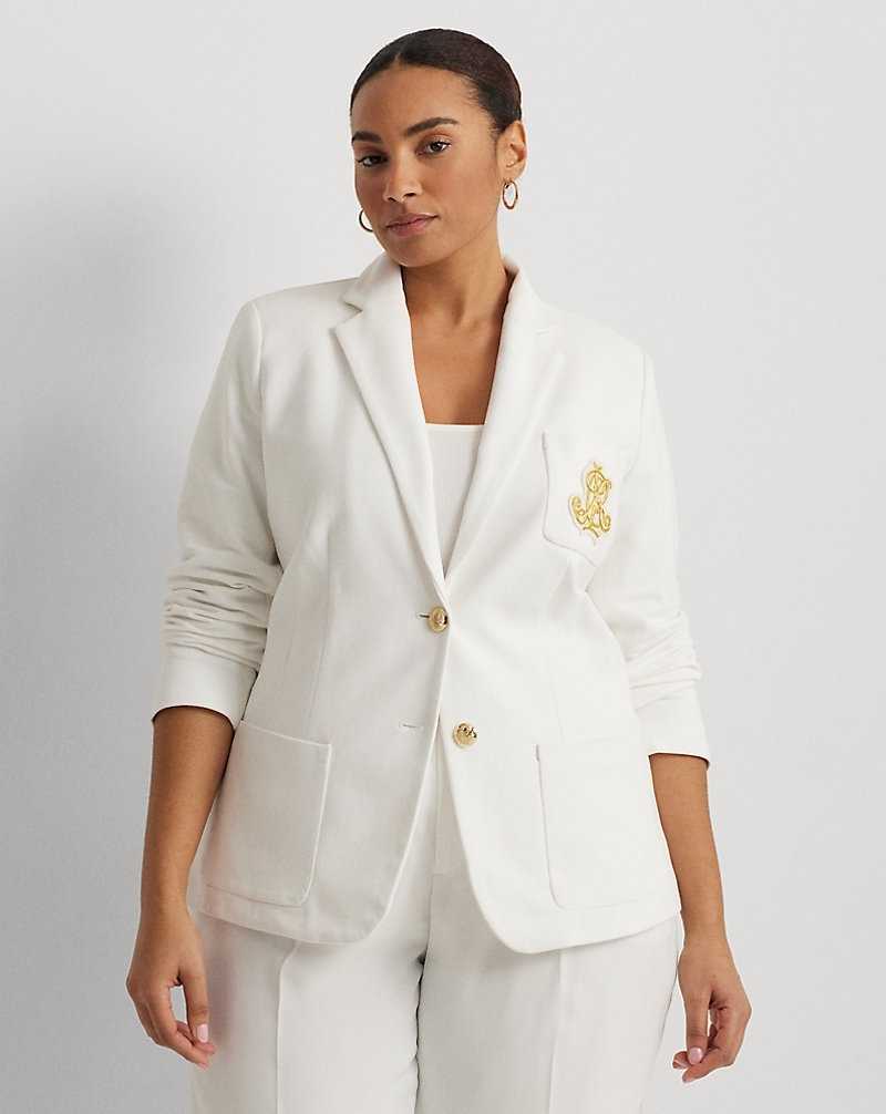 Blazers Ralph Lauren Bullion Jacquard Mujer Blancos | GDQPIJR-48 - vista 1