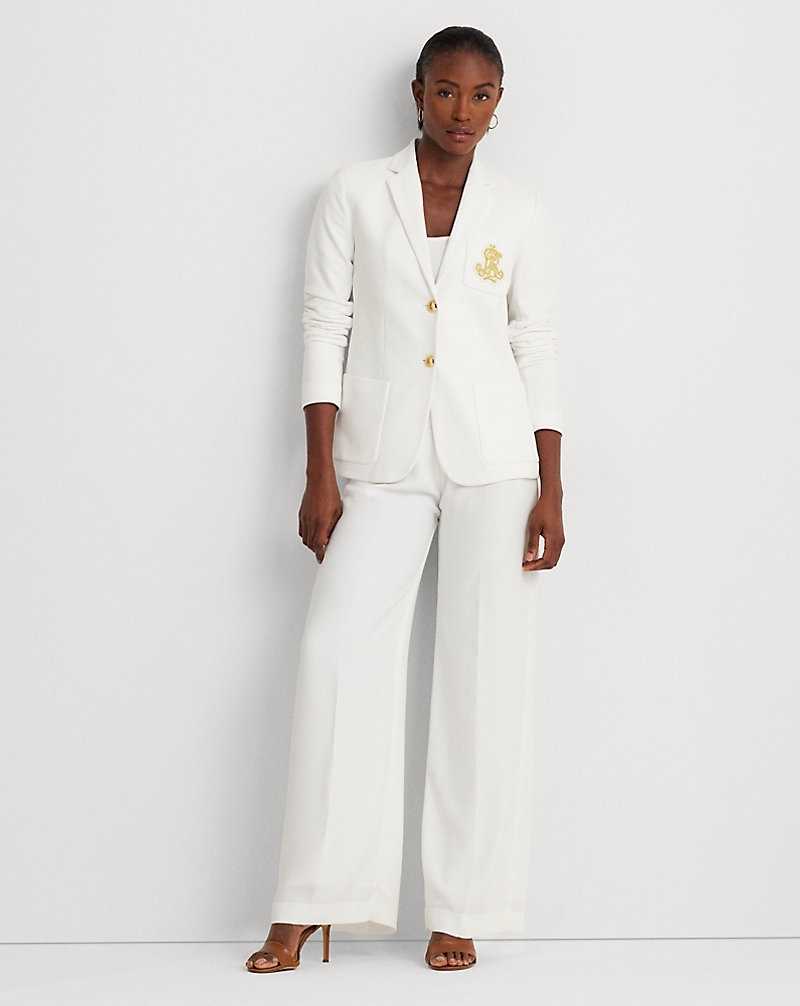 Blazers Ralph Lauren Bullion Jacquard Mujer Blancos | ESAFXHO-65 - vista 3
