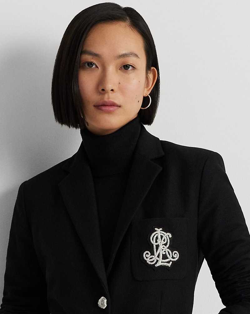 Blazers Ralph Lauren Bullion Jacquard Mujer Negros | CJWGVMH-37 - vista 5
