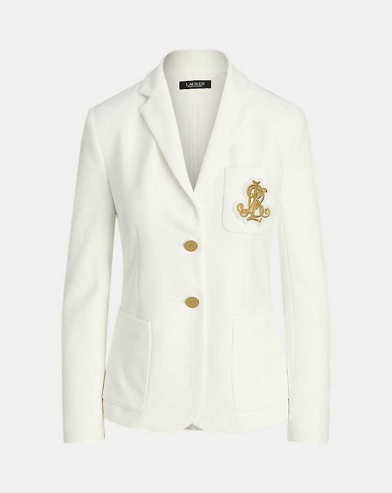 Blazers Ralph Lauren Bullion Jacquard Mujer Blancos | ESAFXHO-65 - vista 2