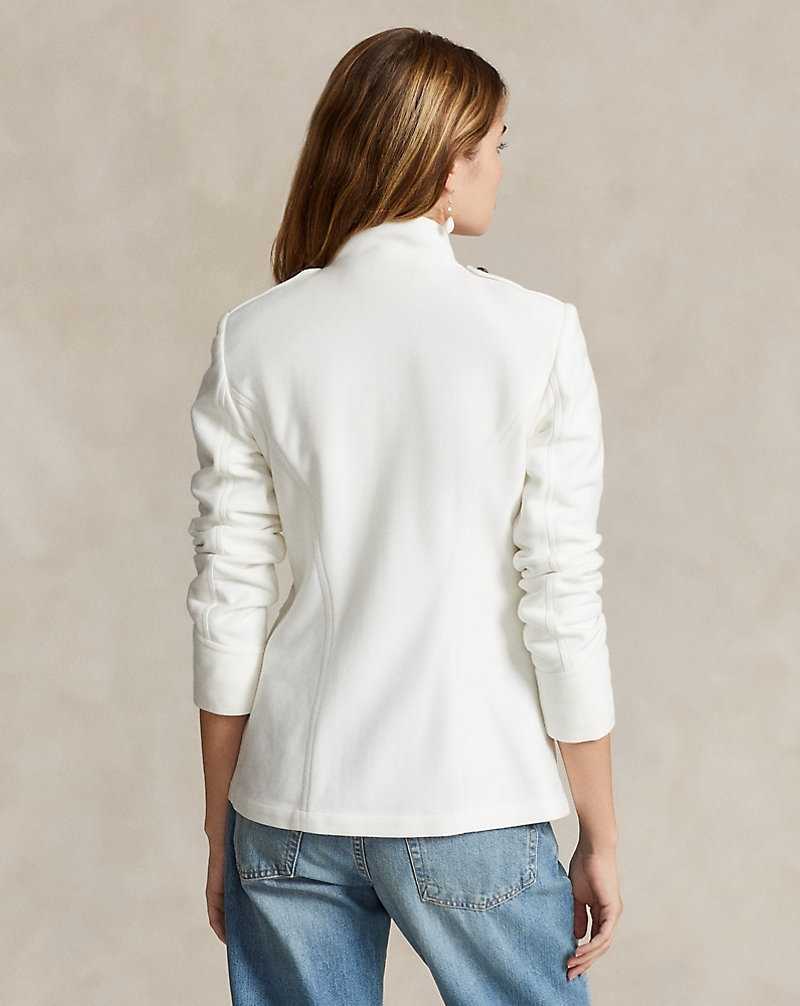 Blazers Ralph Lauren Buttoned Jacquard Mujer Blancos | KJNECVI-17 - vista 4