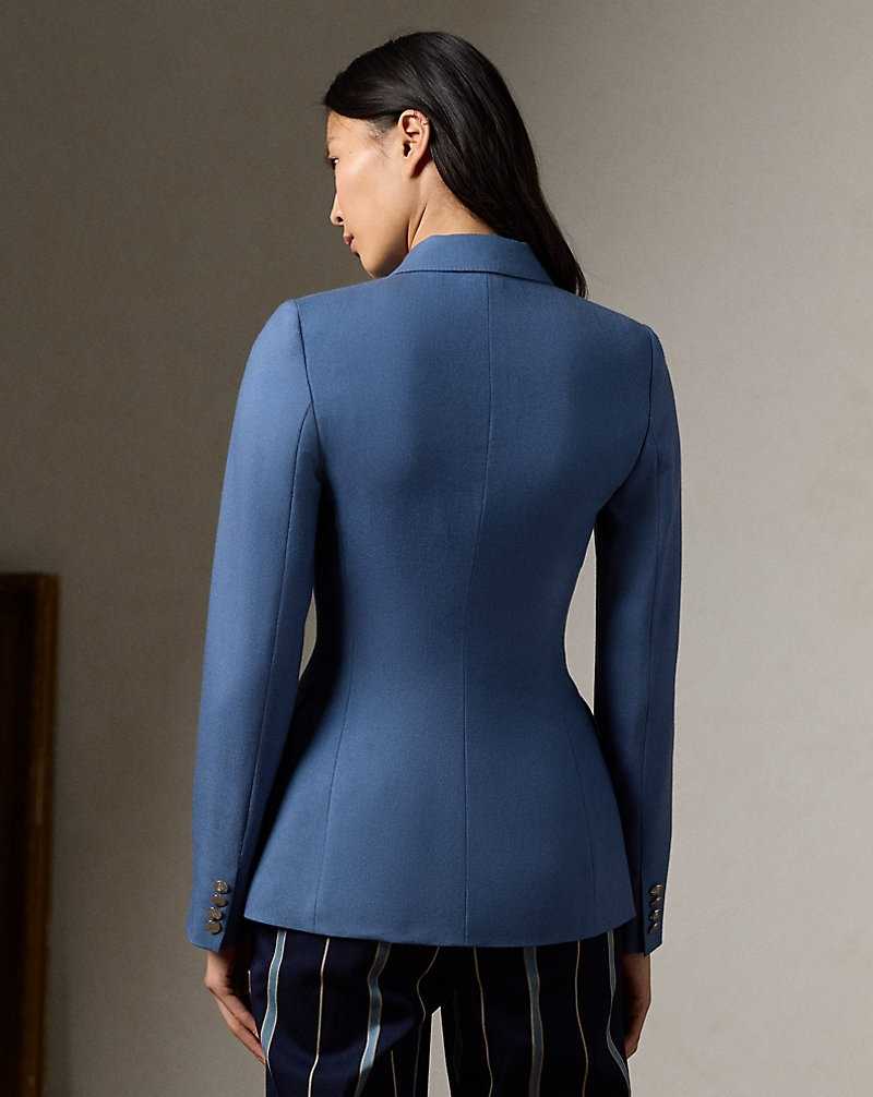 Blazers Ralph Lauren Camden Cashmere Mujer Azules | WQZSVON-83 - vista 4