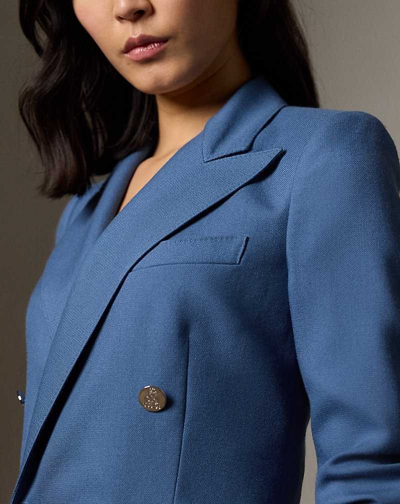 Blazers Ralph Lauren Camden Cashmere Mujer Azules | WQZSVON-83 - vista 5