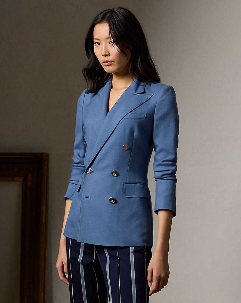 Blazers Ralph Lauren Camden Cashmere Mujer Azules | WQZSVON-83 - vista 1