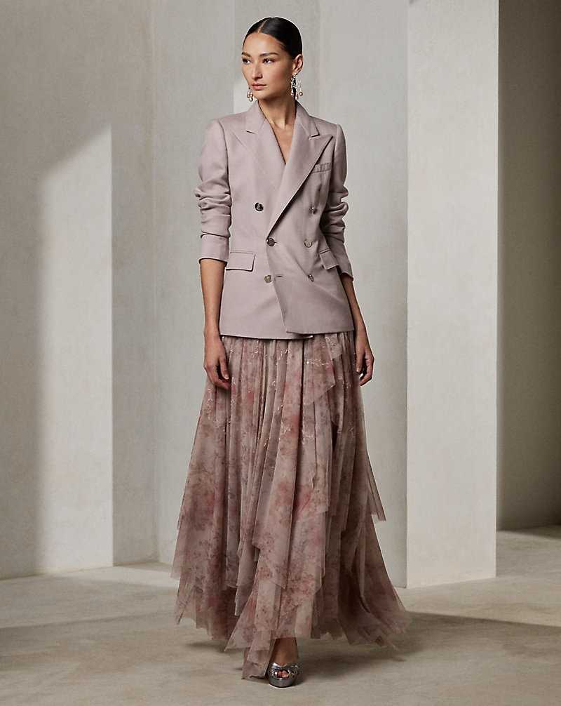 Blazers Ralph Lauren Camden Cashmere Mujer Mauve | WXOEGMC-23 - vista 3