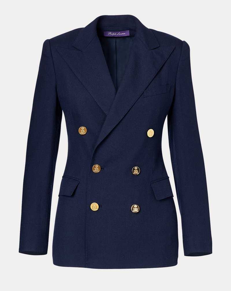 Blazers Ralph Lauren Camden Cashmere Mujer Azul Marino | MWQHKDC-69 - vista 2