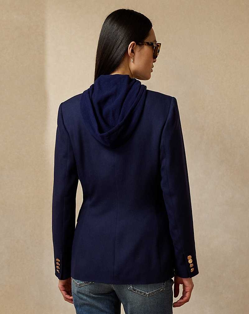 Blazers Ralph Lauren Camden Cashmere Mujer Azul Marino | MWQHKDC-69 - vista 4