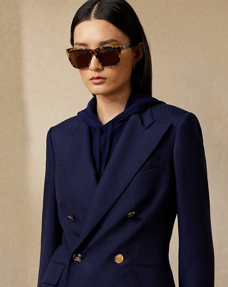 Blazers Ralph Lauren Camden Cashmere Mujer Azul Marino | MWQHKDC-69 - vista 5