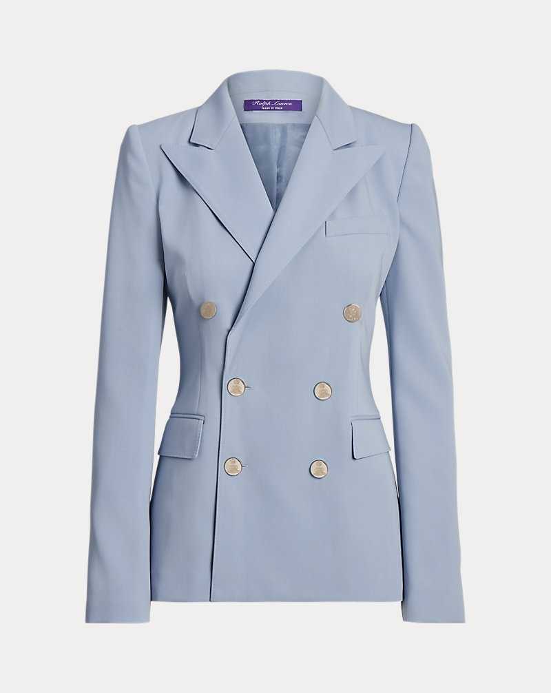 Blazers Ralph Lauren Camden Wool Trench Mujer Azules | PERDMTG-58 - vista 2