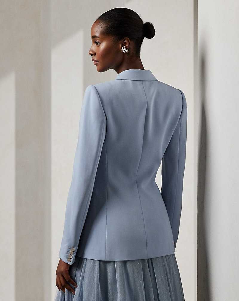 Blazers Ralph Lauren Camden Wool Trench Mujer Azules | PERDMTG-58 - vista 4