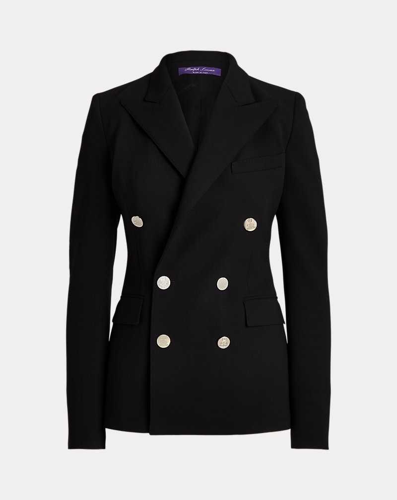 Blazers Ralph Lauren Camden Wool-Blend Mujer Negros | GRSZWHM-28 - vista 2