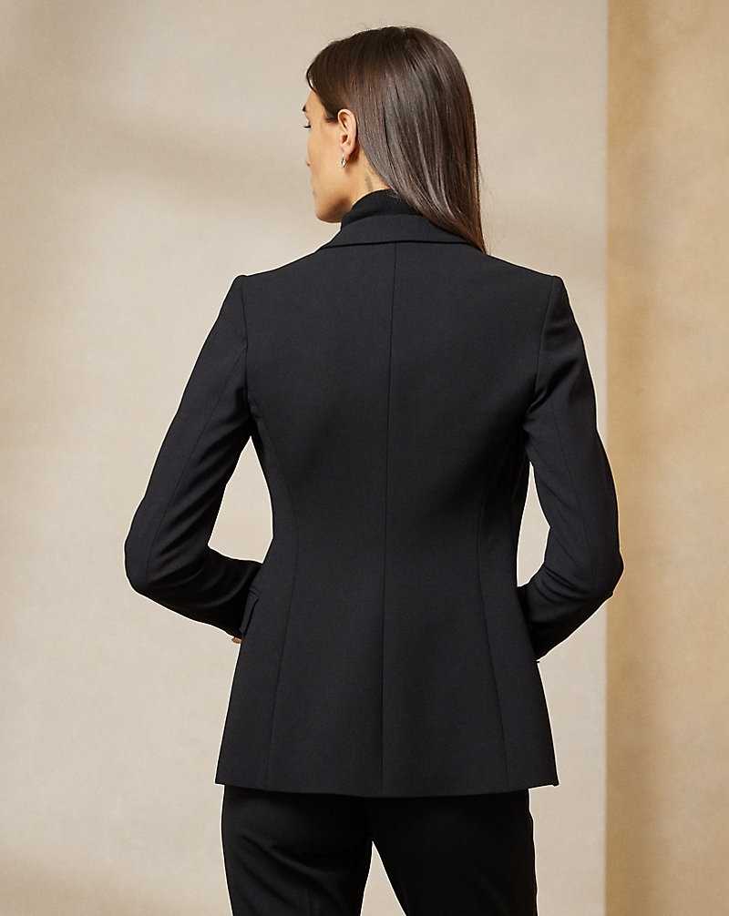 Blazers Ralph Lauren Camden Wool-Blend Mujer Negros | GRSZWHM-28 - vista 4