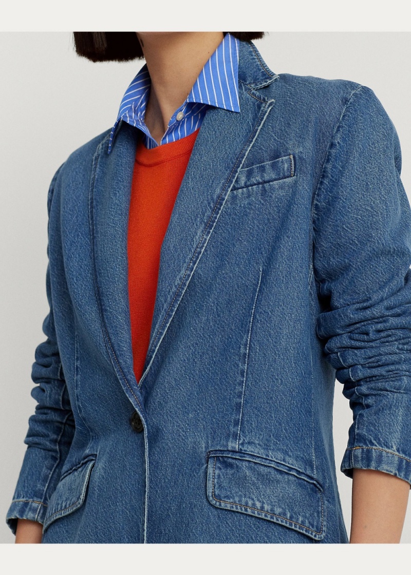 Blazers Denim Mujer Azules | ASXR74953 - vista 4