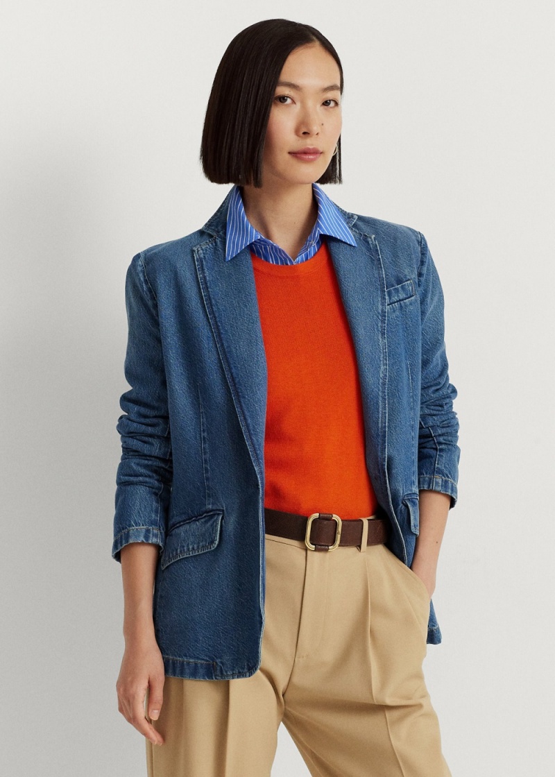 Blazers Denim Mujer Azules | ASXR74953 - vista 1