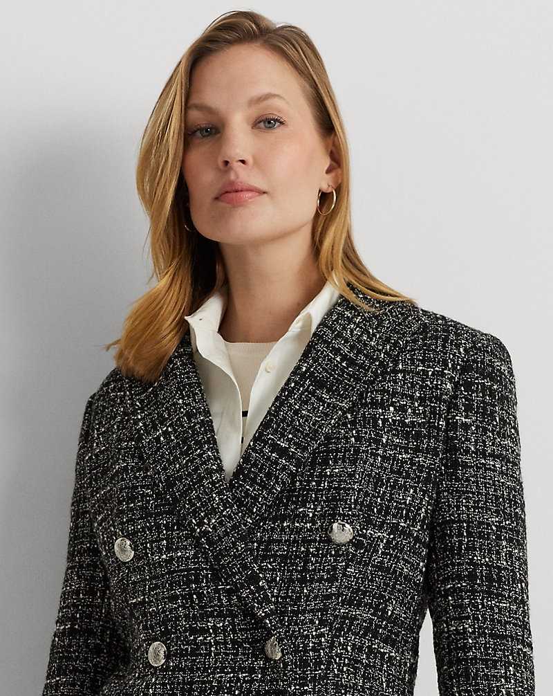 Blazers Ralph Lauren Double-Breasted Boucle Mujer Creme | RZCFJIQ-07 - vista 5