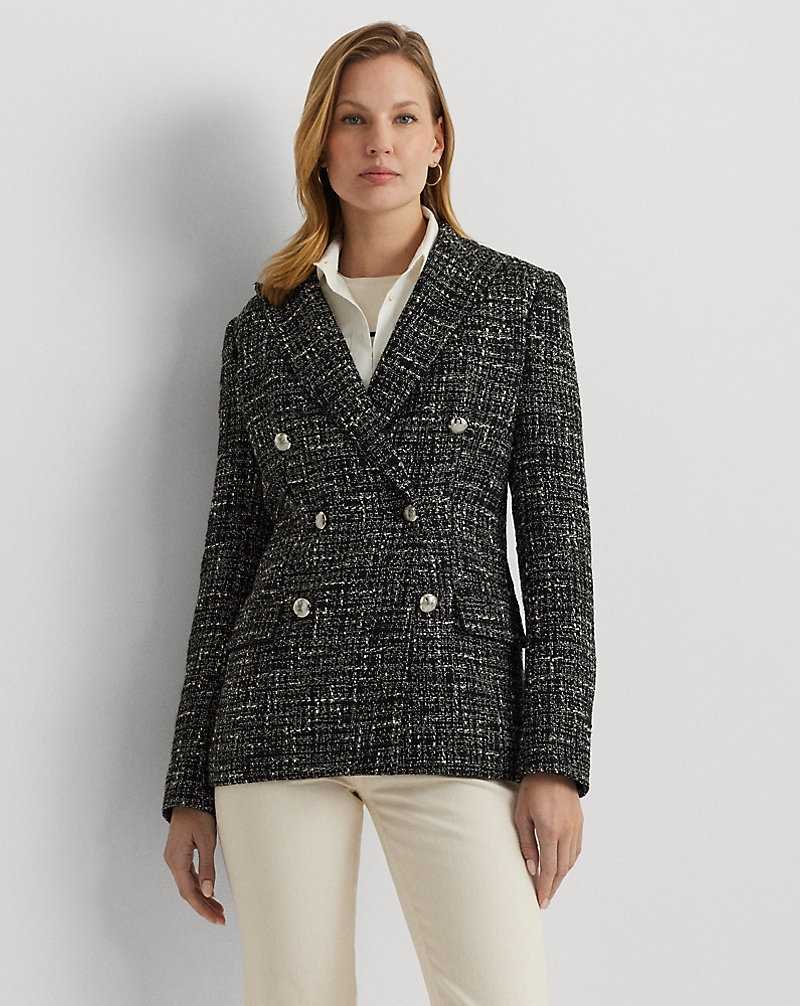 Blazers Ralph Lauren Double-Breasted Boucle Mujer Creme | RZCFJIQ-07 - vista 1