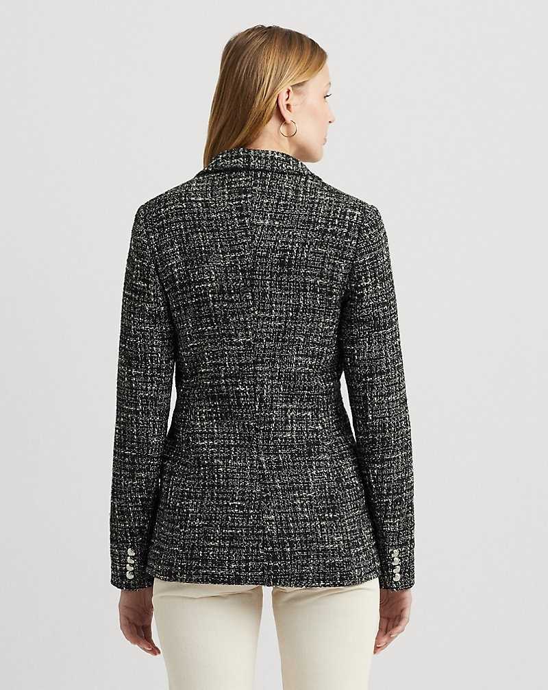 Blazers Ralph Lauren Double-Breasted Boucle Mujer Creme | RZCFJIQ-07 - vista 4