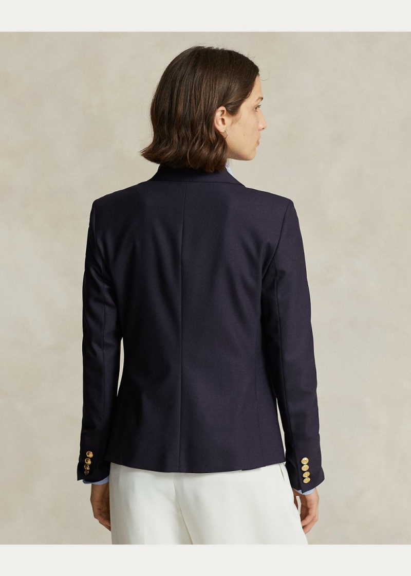 Blazers Double-Breasted Crest Mujer Azul Marino | TBZF78031 - vista 2
