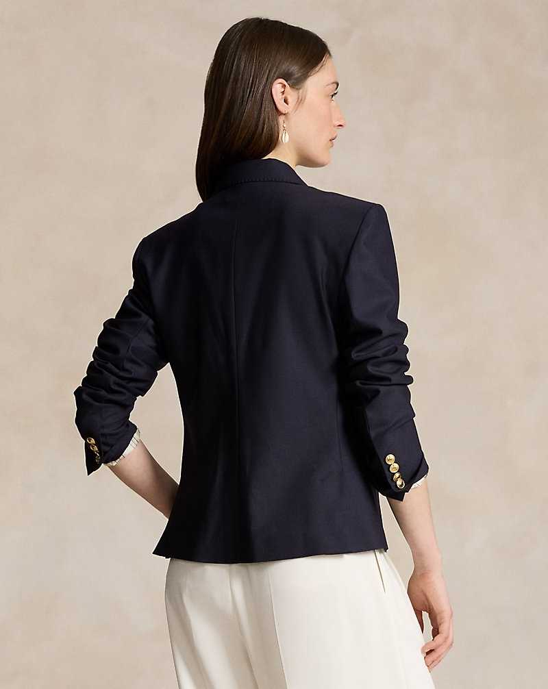 Blazers Ralph Lauren Double-Breasted Crest Mujer Azul Marino | ICYUKPJ-97 - vista 4