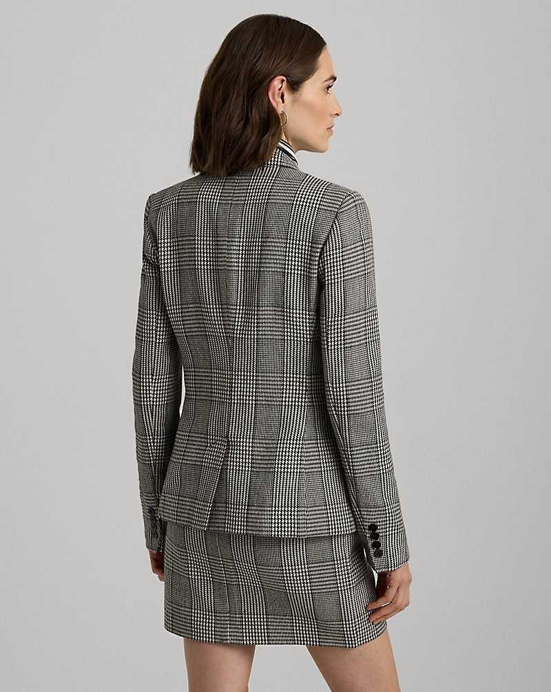 Blazers Ralph Lauren Glen Plaid Tweed Mujer Creme | JBDGAWX-78 - vista 4