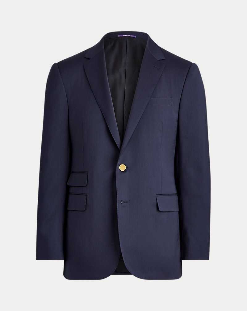 Blazers Ralph Lauren Gregory Hand-Tailored Wool Serge Hombre Azul Marino | VZJQXKA-08 - vista 2