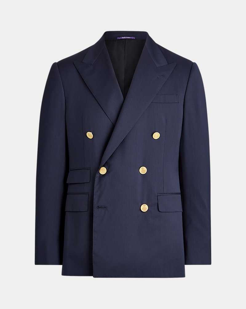 Blazers Ralph Lauren Gregory Hand-Tailored Wool Serge Hombre Azul Marino | ZFLOMDU-98 - vista 2