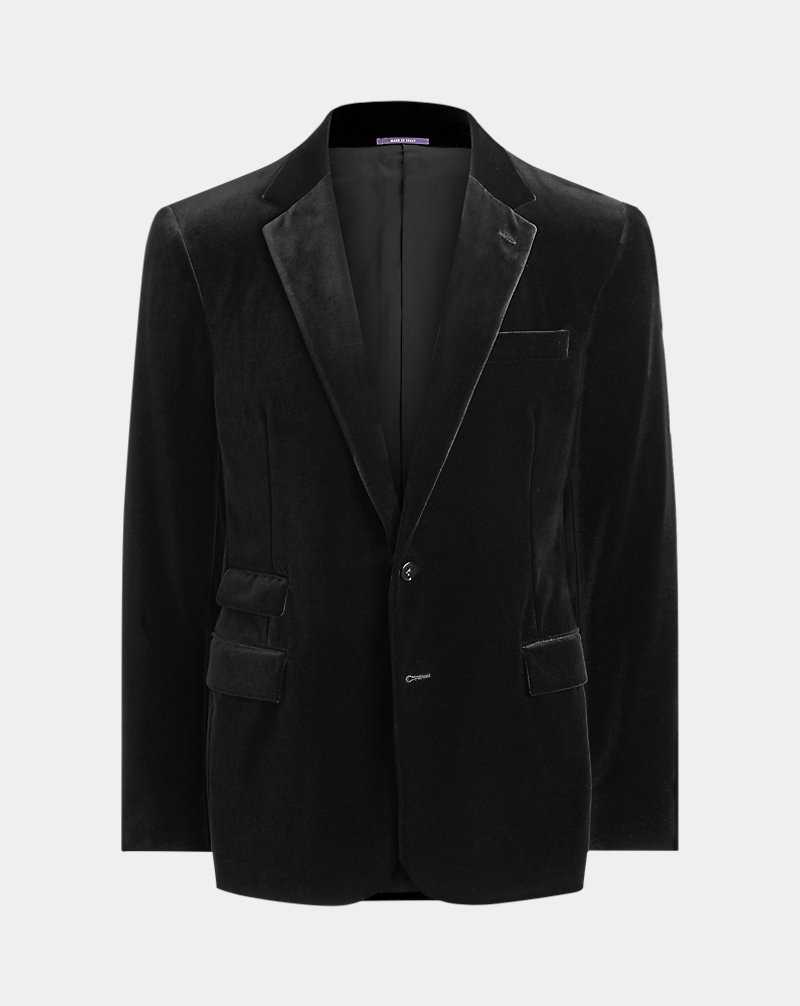 Blazers Ralph Lauren Gregory Hand-Tailored Velvet Hombre Negros | ACLDREY-15 - vista 2