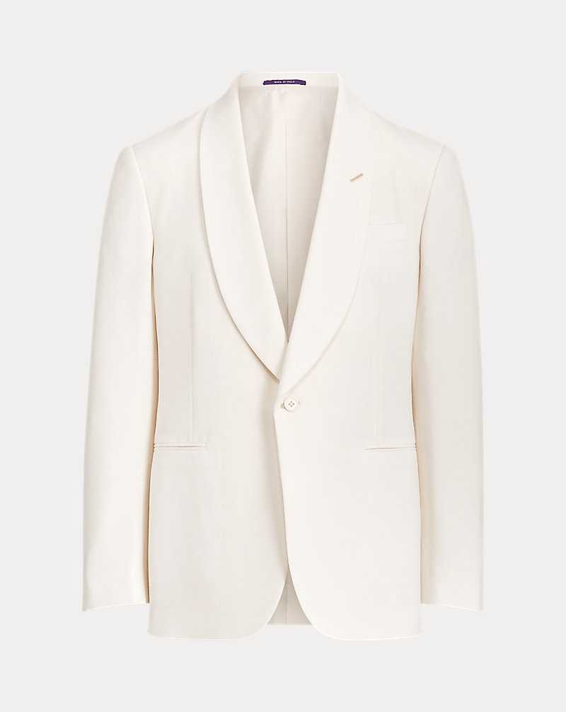 Blazers Ralph Lauren Gregory Hand-Tailored Wool Dinner Hombre Creme | AJGOELW-43 - vista 2