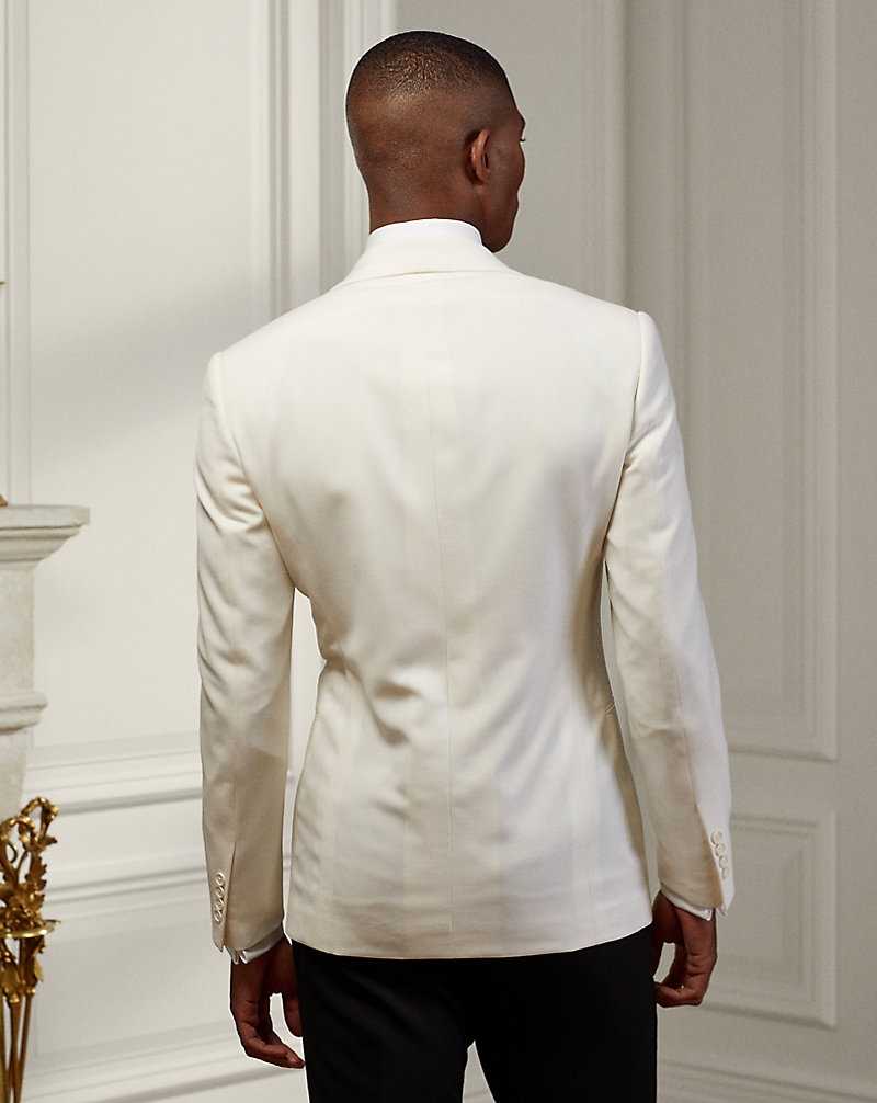 Blazers Ralph Lauren Gregory Hand-Tailored Wool Dinner Hombre Creme | AJGOELW-43 - vista 4