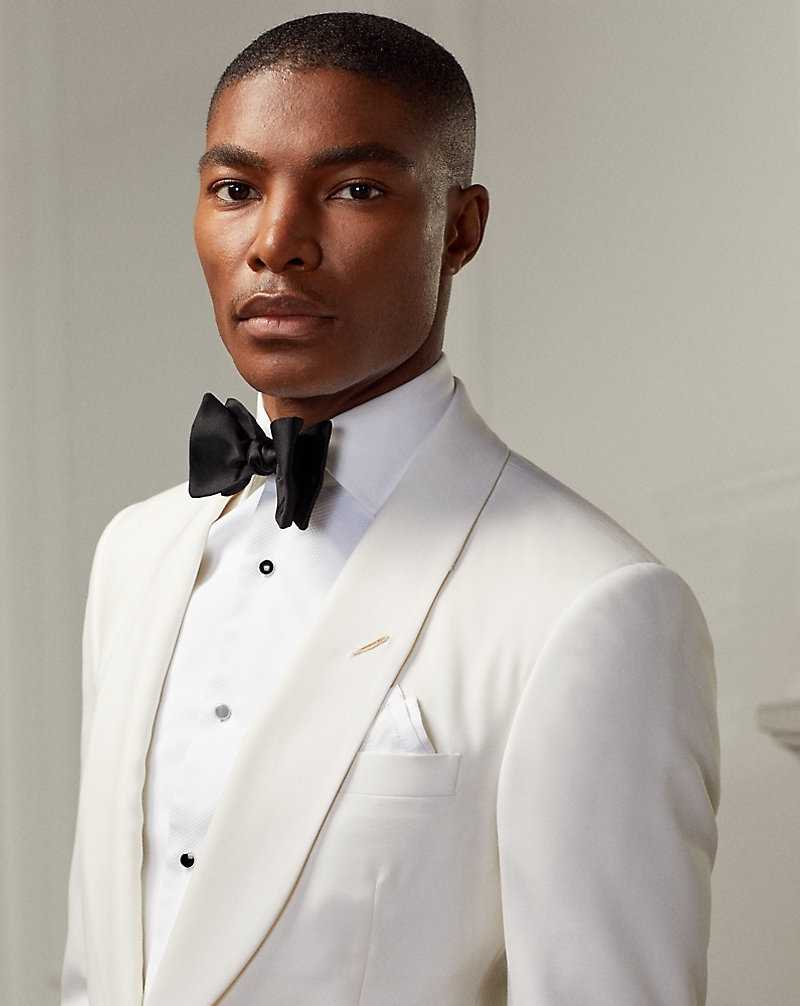 Blazers Ralph Lauren Gregory Hand-Tailored Wool Dinner Hombre Creme | AJGOELW-43 - vista 5