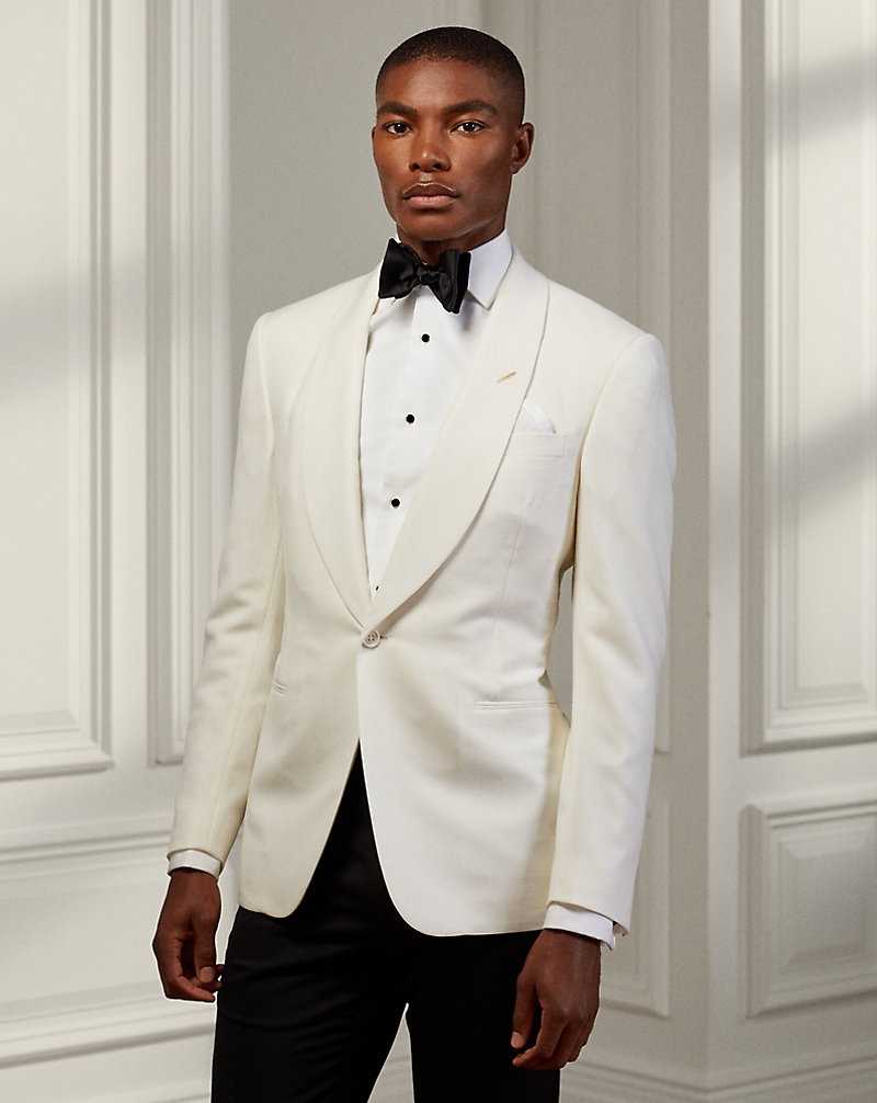 Blazers Ralph Lauren Gregory Hand-Tailored Wool Dinner Hombre Creme | AJGOELW-43 - vista 1