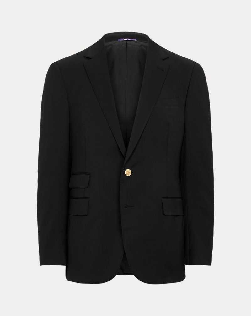 Blazers Ralph Lauren Gregory Hand-Tailored Wool Serge Hombre Negros | HMAKLWR-31 - vista 2