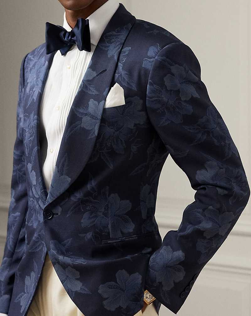 Blazers Ralph Lauren Gregory Handmade Hibiscus Silk Hombre Indigo/Navy Multi | QHRZYMT-19 - vista 5
