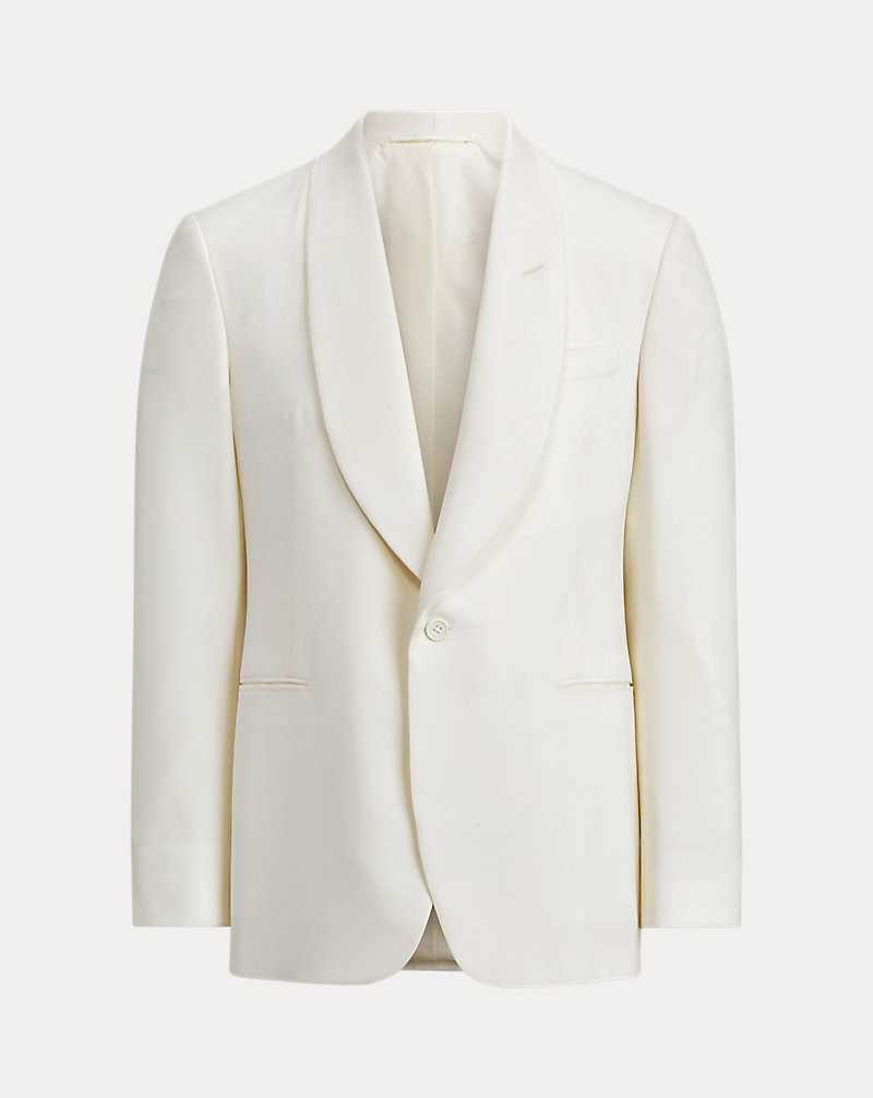 Blazers Ralph Lauren Gregory Handmade Wool Dinner Hombre Creme | UIHRPOK-72 - vista 2