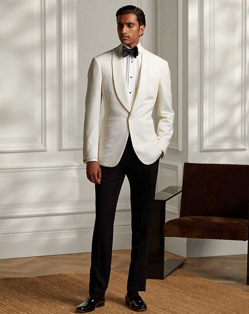 Blazers Ralph Lauren Gregory Handmade Wool Dinner Hombre Creme | UIHRPOK-72 - vista 3