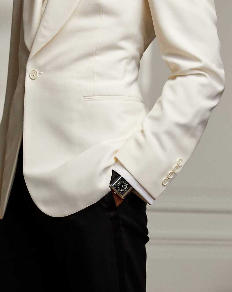 Blazers Ralph Lauren Gregory Handmade Wool Dinner Hombre Creme | UIHRPOK-72 - vista 5
