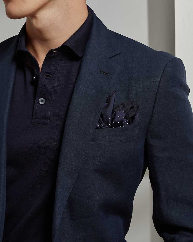 Blazers Ralph Lauren Gregory Linen Sport Hombre Azul Marino Oscuro | YFSRLHK-75 - vista 5