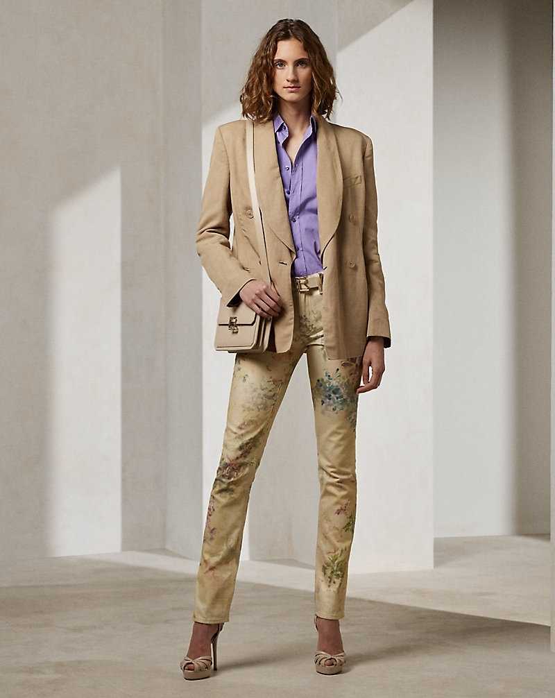 Blazers Ralph Lauren Gregory Linen-Blend Mujer Clay | HXWEJIB-98 - vista 3