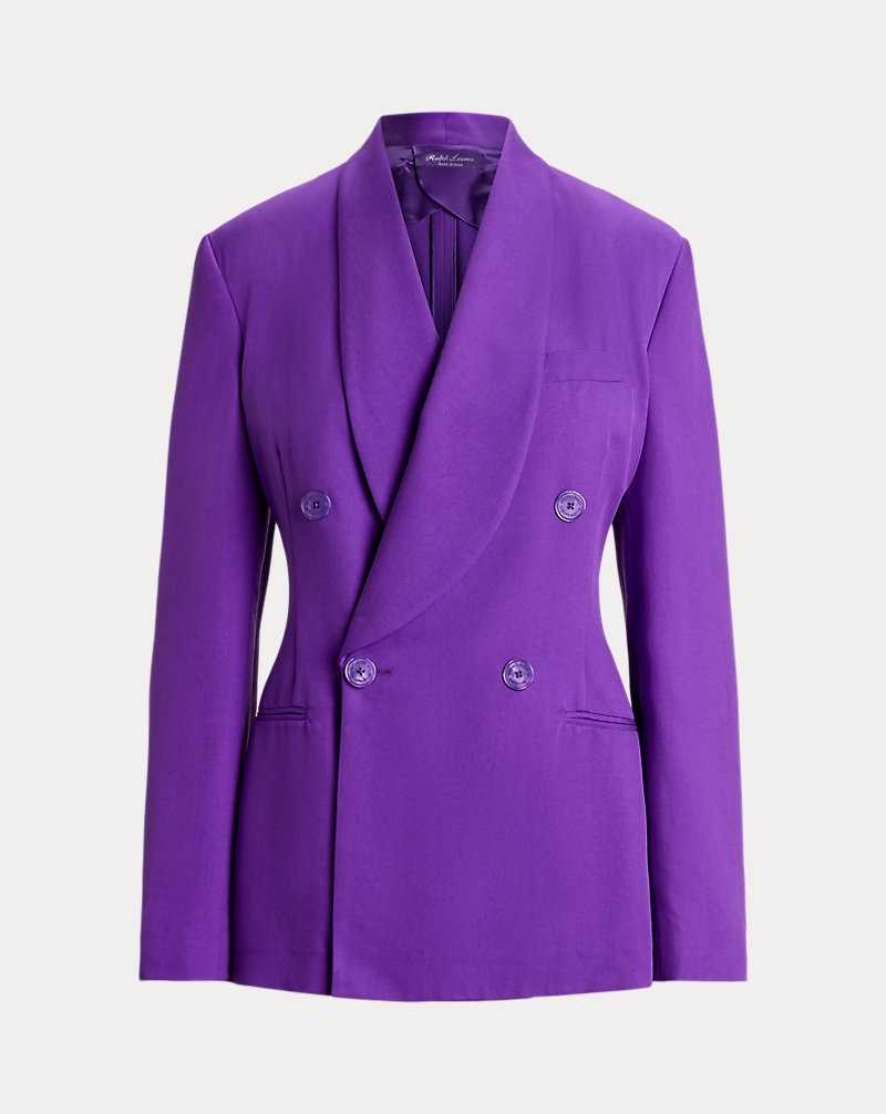 Blazers Ralph Lauren Gregory Silk Gabardine Mujer Morados | RWQGKNV-61 - vista 2
